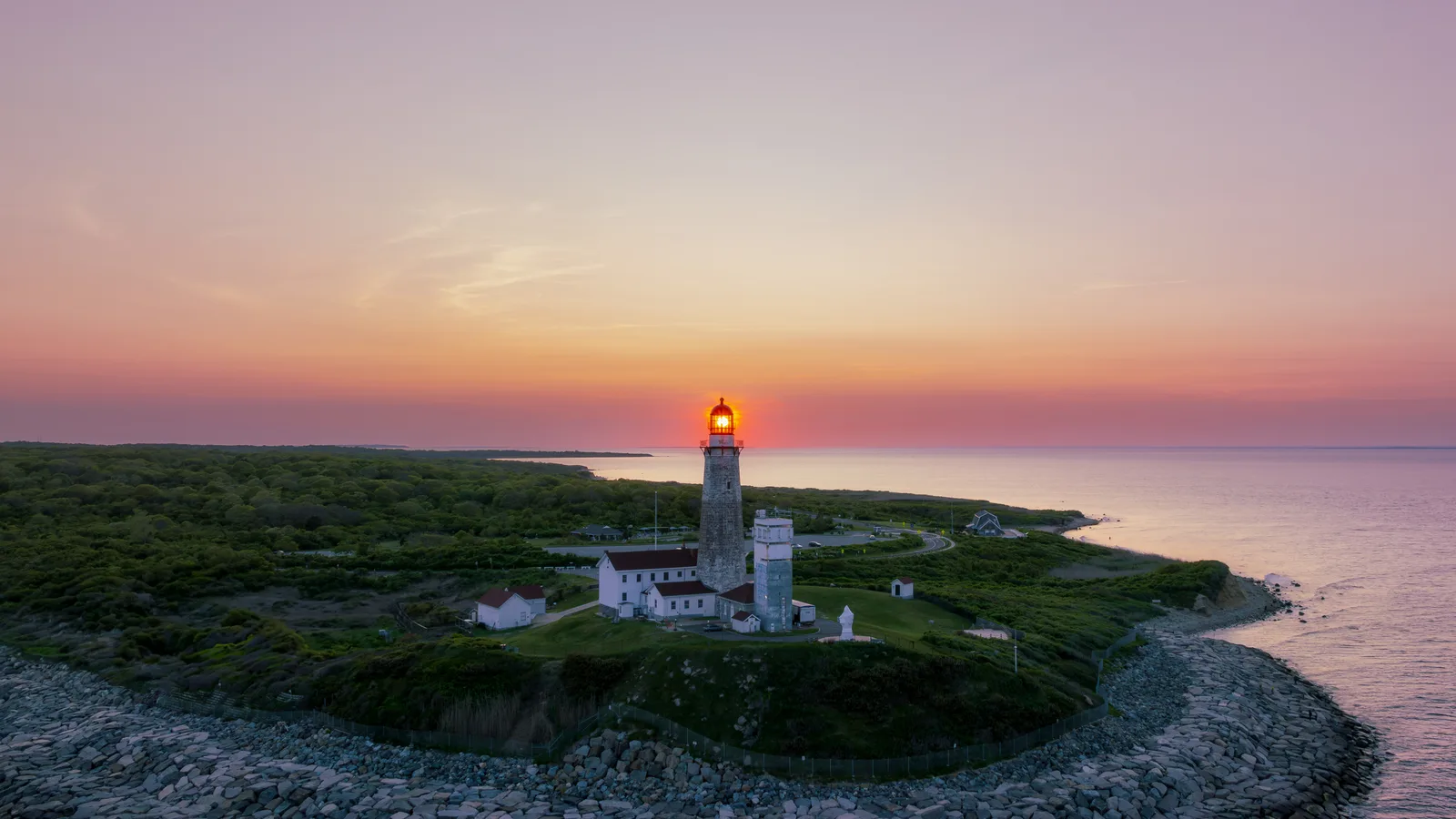 The Montauk Lighthouse Lights Up for the Season on November 28, and Santa Lands There the Next Morning
